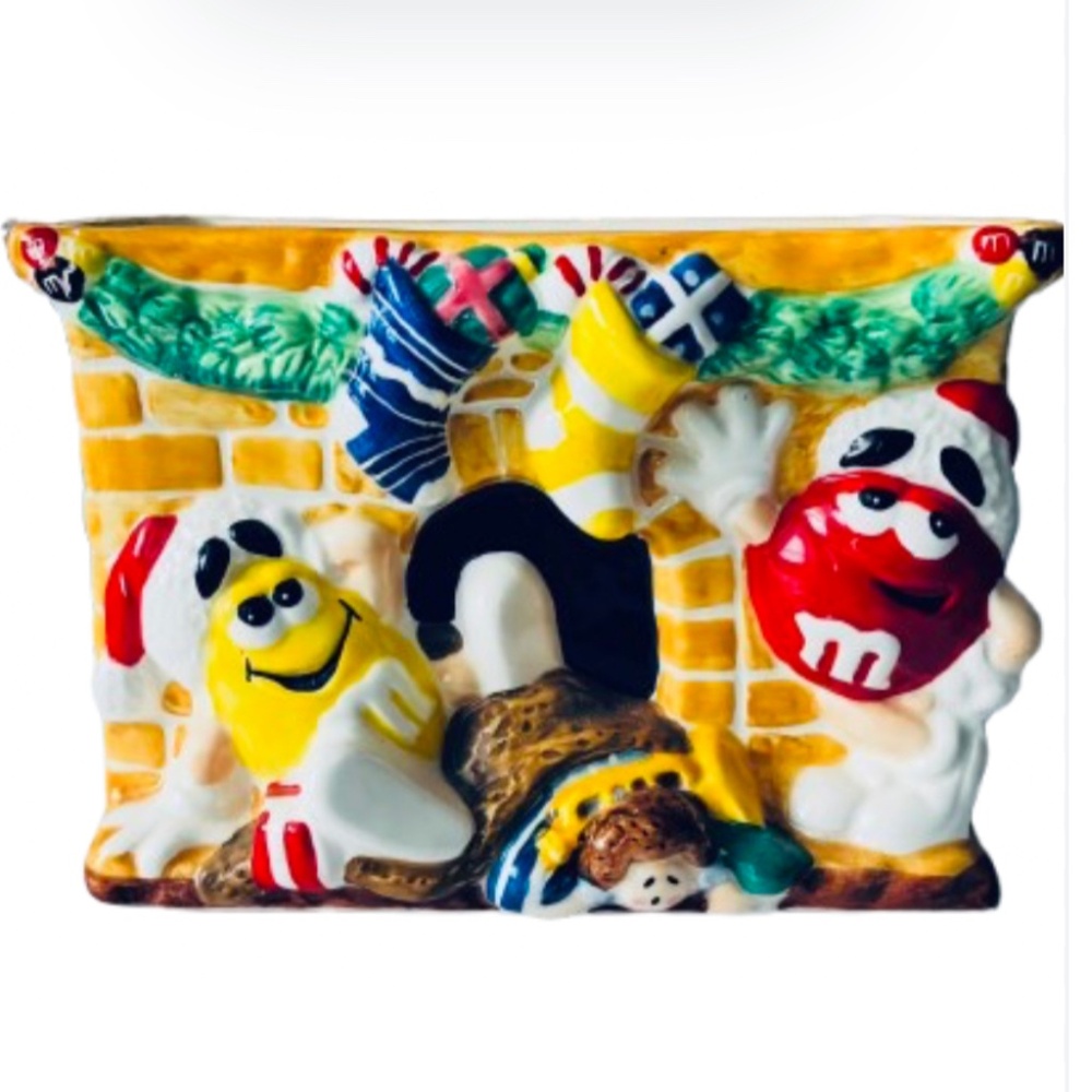 M&Ms Ceramic Christmas Container